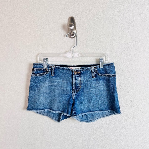 Y2K VTG Abercrombie & Fitch Cutoff Waist Jean Denim Shorts - Picture 2 of 8